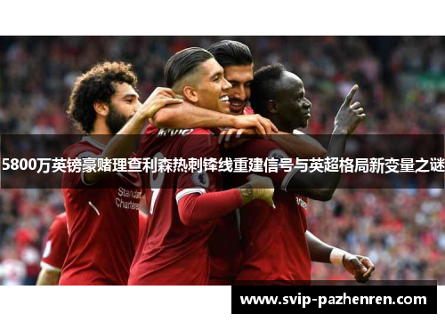 5800万英镑豪赌理查利森热刺锋线重建信号与英超格局新变量之谜